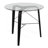 Trilogy Mid-Century Modern Round Dinette Table In Black Wood With Clear Glass Top By Lumisource-1306214355