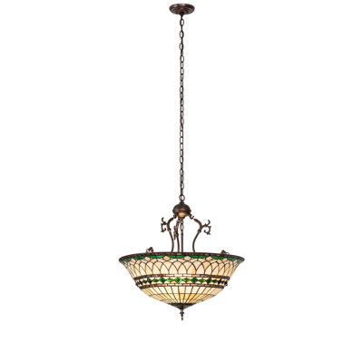 24" Wide Tiffany Roman Inverted Pendant