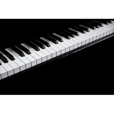 Piano by Eugeneonline - Wrapped Canvas Print