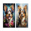 Chihuahua charisme - ensemble d'art mural en métal chien de 3-1564774343