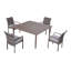 Alezandro 4 - Person Square Outdoor Dining Set with Cushions