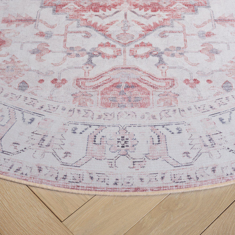 Tucson Performance Machine Washable Oriental Rug, Round 6'