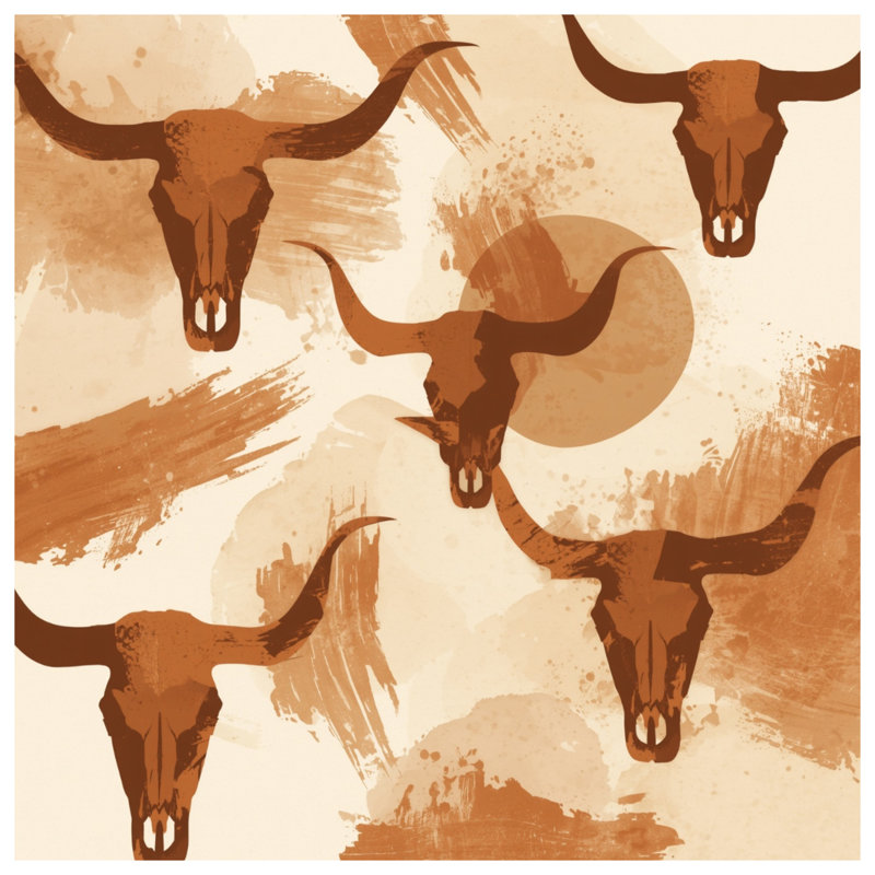 Édredon Longhorn Skull Art, Lit simple