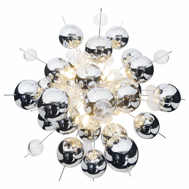 Marquise 10-Light Chandelier, Chrome