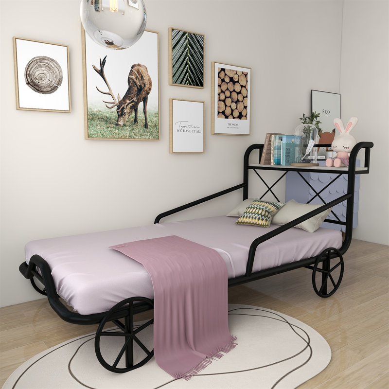 Lit simple pour enfants, Noir