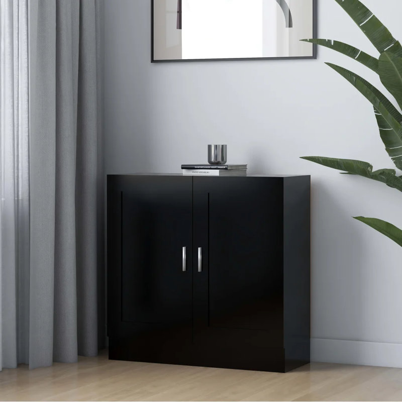 Avrilyn 2 -Door 1 -Shelf, Black