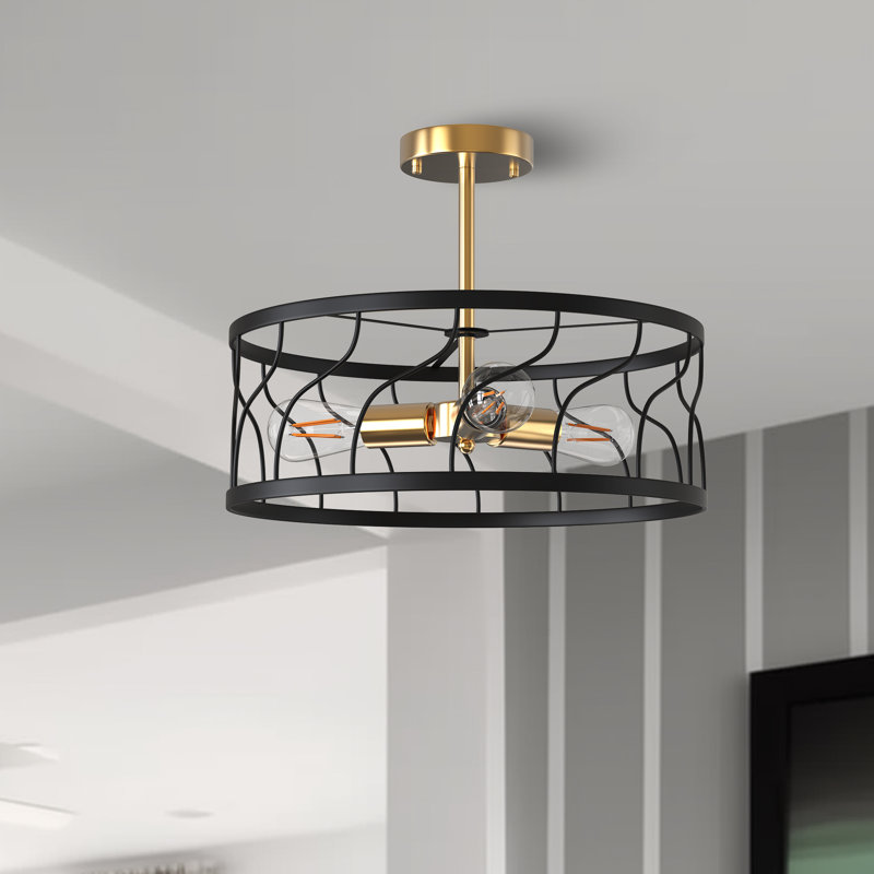Plafonnier encastré 3 lumières 6,7 po