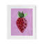 «Bright Speckled Strawberry», reproduction sous verre encadrée, design par Camila Juncos-1060962627-1060962628