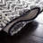 Glamour Hand Tufted Viscose/Wool Southwestern Rug in Charcoal/Ivory-1450086657