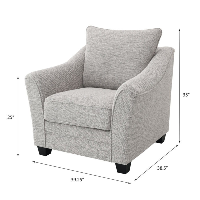 Ensemble de canapé rembourré en chenille 3 pièces Latte