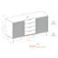 Maitre 59" Sliding Slat Door Sideboard-1713996991