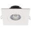 4" Square Adjustable Trim Selectable Color Temperature Dimmable Air-Tight IC Rated LED Canless Recessed Lighting Kit-1311483240