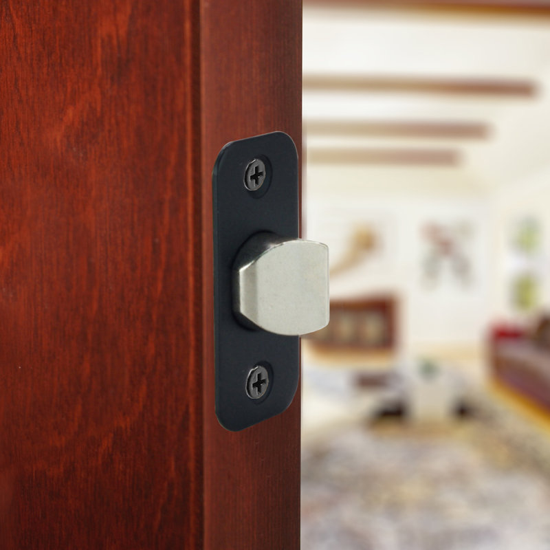 2-Way Adjustable Passage Corner Latch, Black