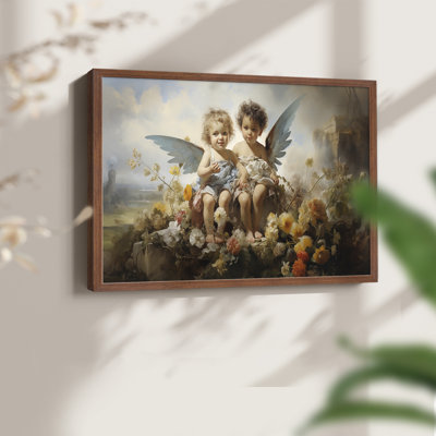 Angels From Above-X -Framed Print - Restickable