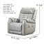Fauteuil oscillant pivotant en cuir Vandoon-124434706
