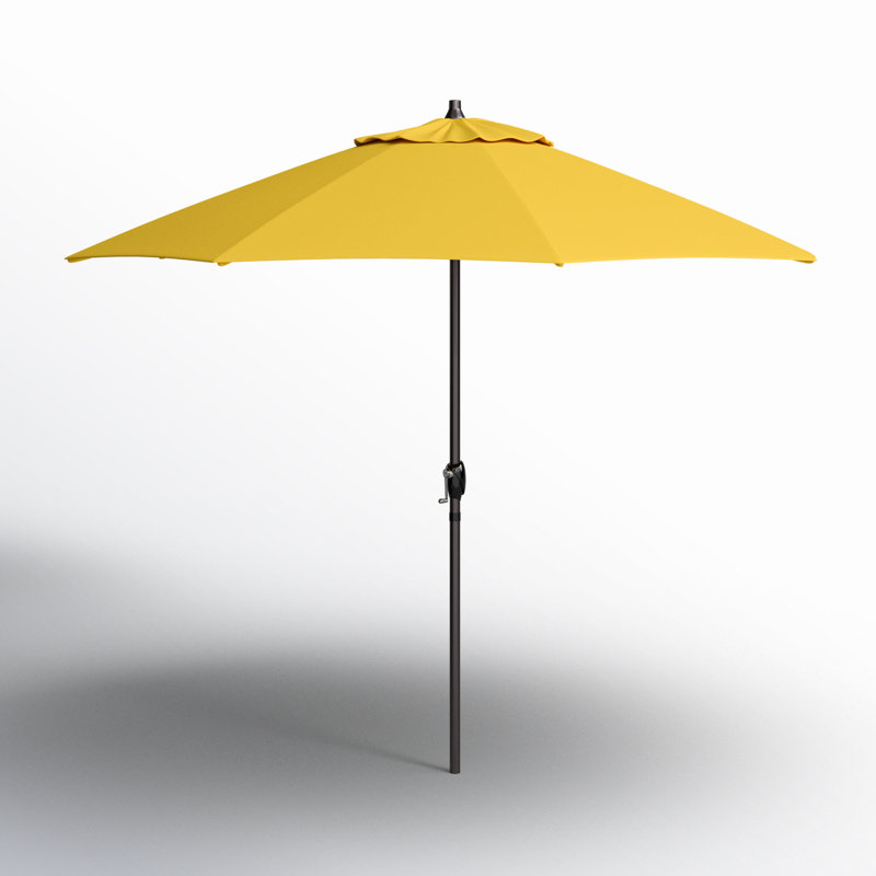 Mira 9' Market Sunbrella® Umbrella, Canvas Sunflower Yellow Sunbrella® Canvas