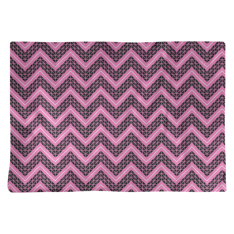 Récapitulatif de coton 18 po à la main classic Stephenie, Fuchsia / noir, Polyester