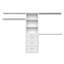 SpaceCreations 50" W - 121" W Closet System Reach-In Sets-62488468