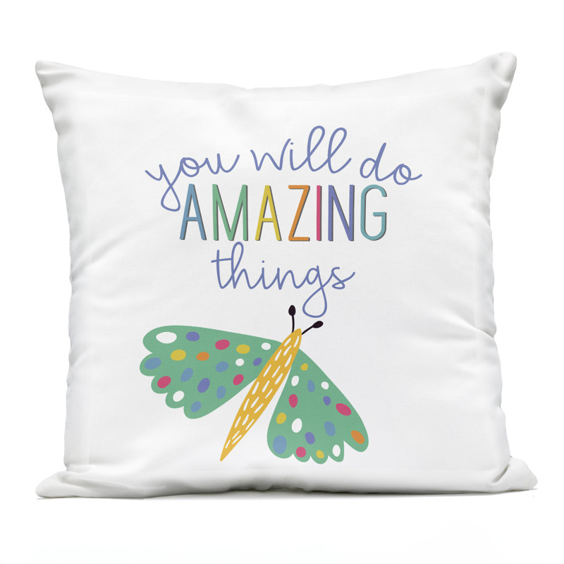 Coussin extérieur Inspiring Do Amazing Things Design par Kim Allen