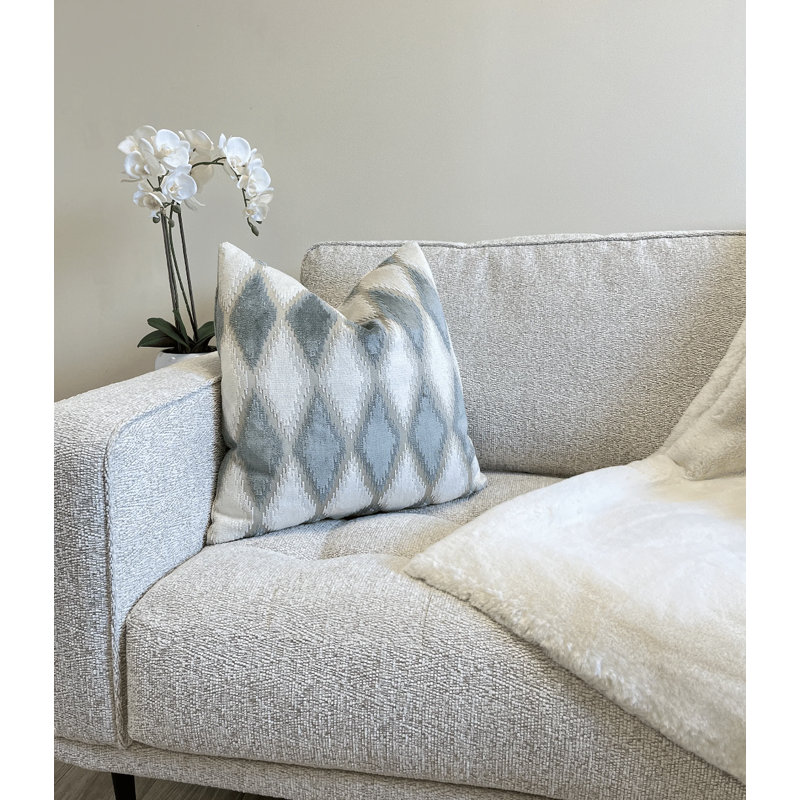 Housse de coussin en velours Sage Harlequin, H 22 po x l 22 po