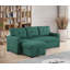 Canapé modulaire convertible rembourré avec méridienne coulissante-1190688681