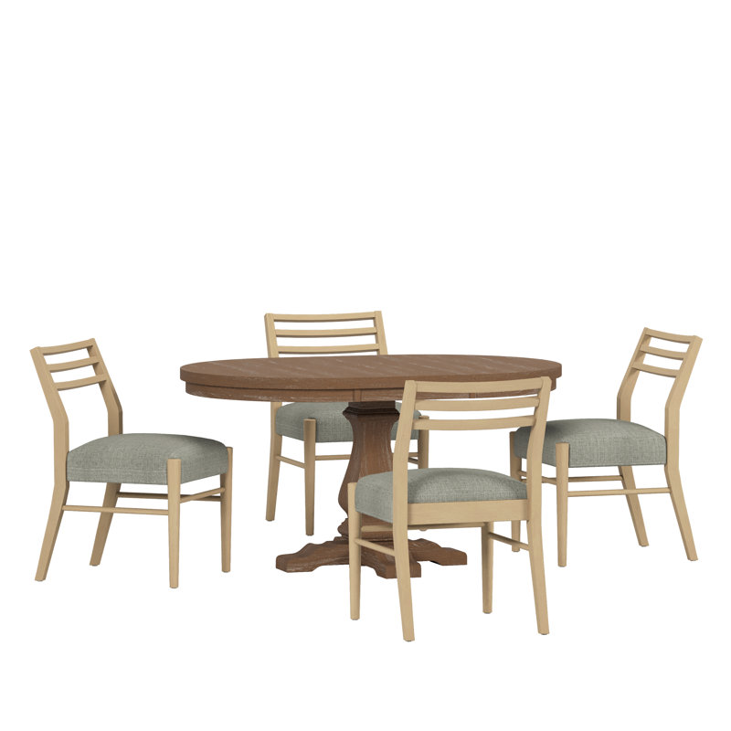 Ensemble de salle à manger extensible pour 4 personnes Aliber, Gris