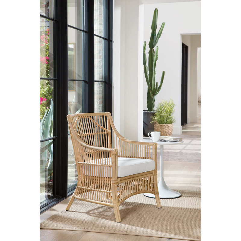 Fauteuil de 25,5 po de large Darian, Brun naturel
