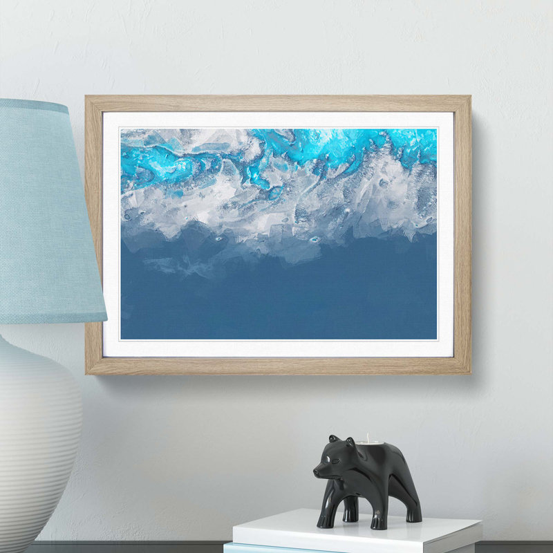 Take a Chance in Abstract - Picture Frame Painting Print, 36cm H x 48cm W x 2cm D, Oak Framed