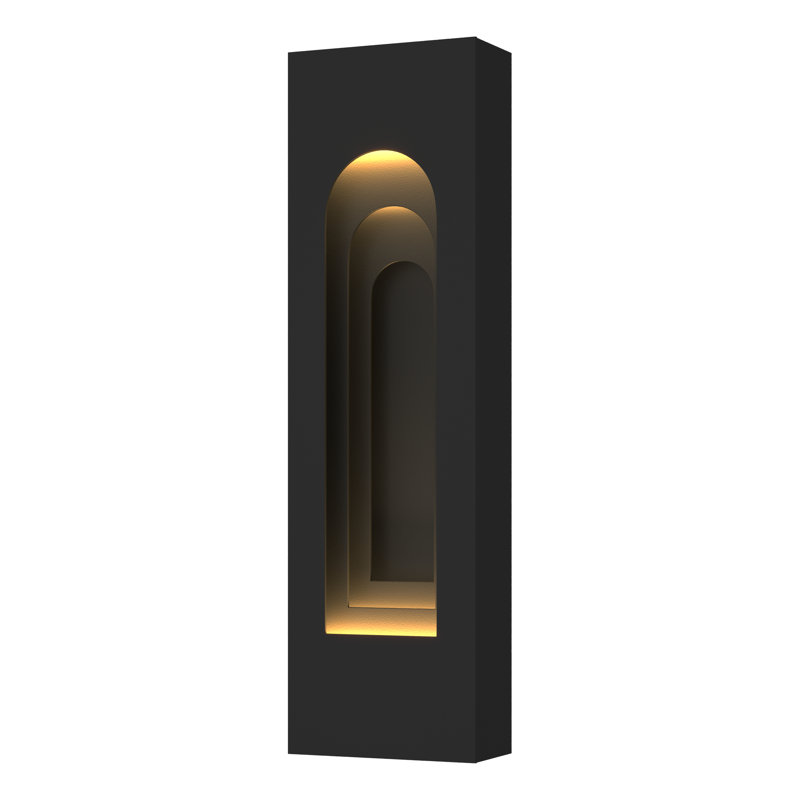 Procession Arch Aluminum Outdoor Flush Mount, Coastal Black, Coastal Black, 27.5" H x 8" W x 3.9" D