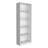 Home 4 Shelves Bookcase With Multi-Tiered Storage -White -Office-1153666751