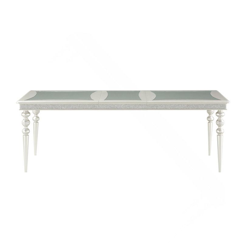 Platinum Finish Dining Table