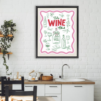 Cadre flottant Wine Club Minimal Glam, design par Dominique Vari