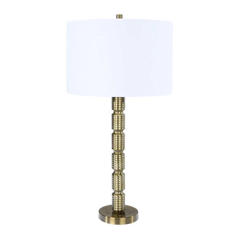 Mettler Metal Table Lamp, Golden Bronze