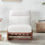 Chaise berçante écologique en bois de frêne