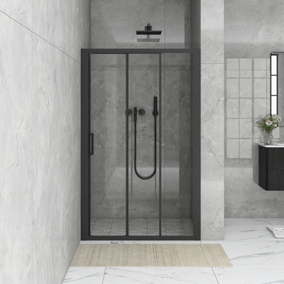 48 po X P 70 po Porte de douche coulissante encadrée H