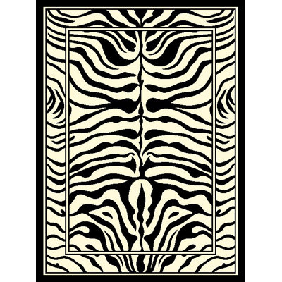 Noir vaisselle/Tapis décoratif crème