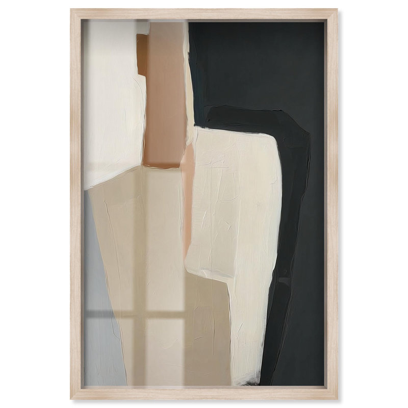 Décoration murale Boho Passageway V Shadowbox par Art Remedy, cadre blond, 25 x 37, H 37 po x l 25 po, Cadre blond
