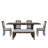 Premium Extendable Trestle Dining Table Set with Upholstered Seating