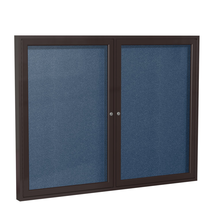 Enclosed Cabinet Vinyl Bulletin Board