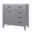 Armoire de salle de bain 36 po avec lavabo 36 po, gris-890156009