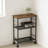 3-Tier Rolling Kitchen Cart With Locking Wheels, Multi-Functional Storage Cart For Microwave, Office, Living Room, And Bathroom Organization