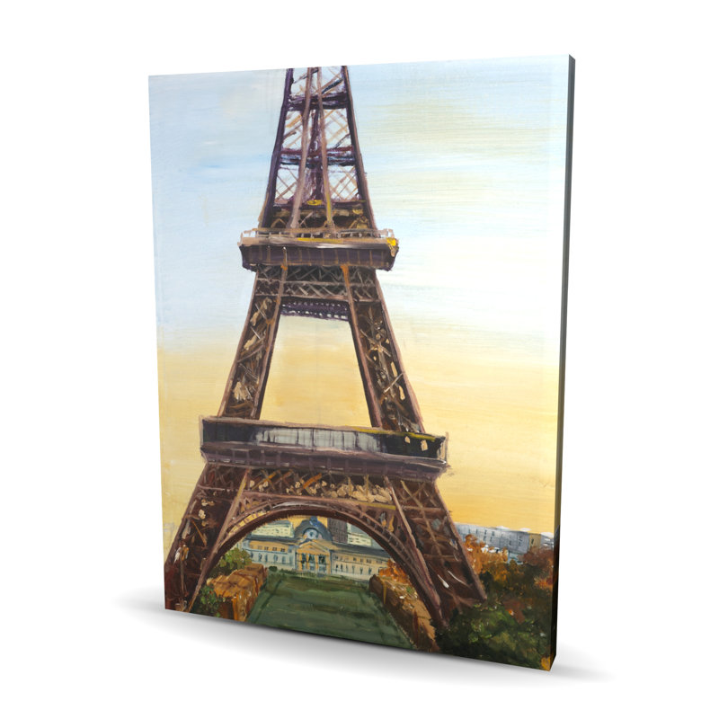 Eiffel Tower by Dawn - Blue Trees Canvas for Home Decor
