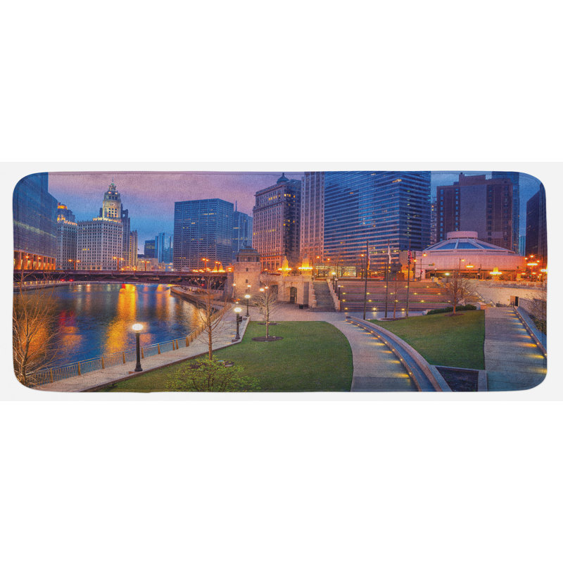 Tapis de cuisine Chicago Skyline