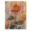 Topaze liquide encre de rose II - décoration murale traditionnelle en bois sur bois de pin naturel-36703000