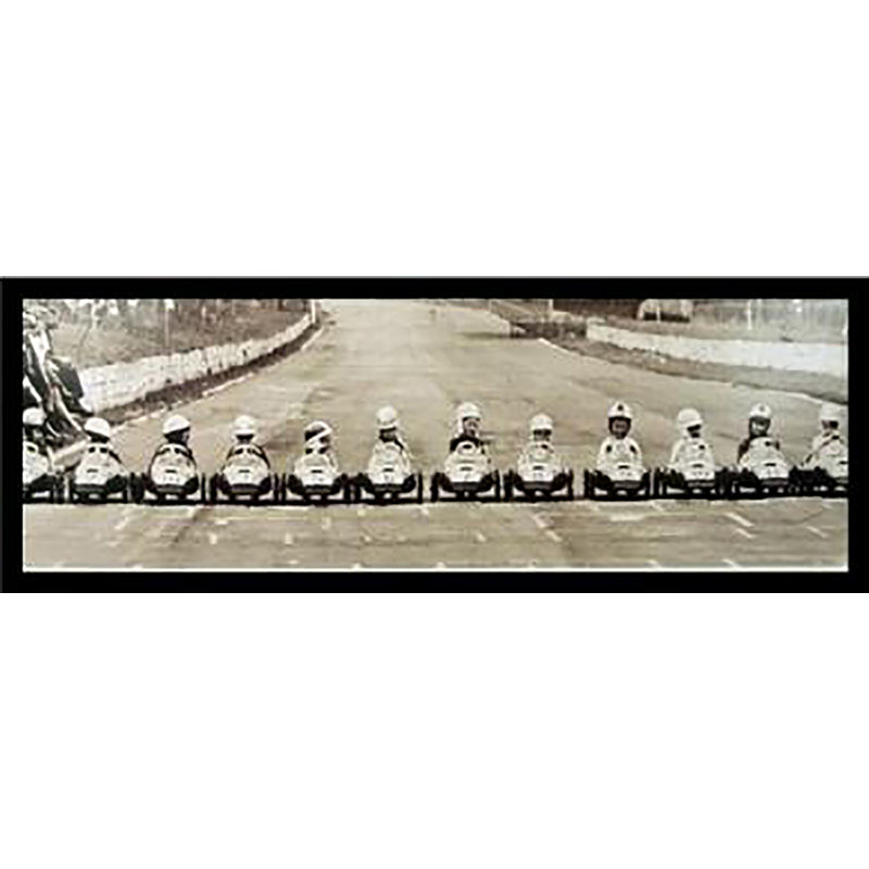 Junior grand prix vintage-reproduction de photo sur papier encadrée