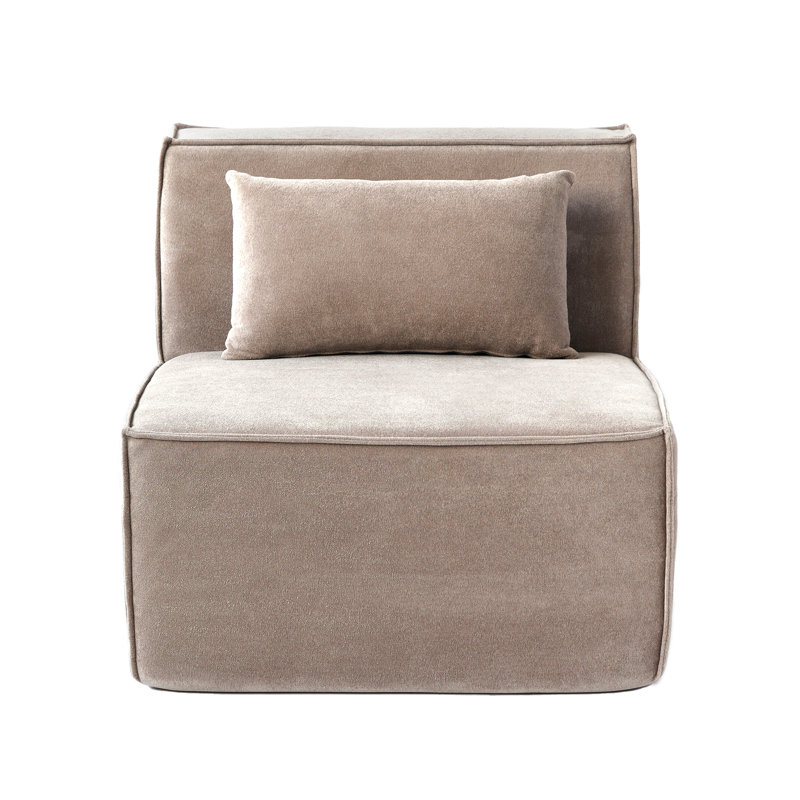 Chaise simple (côté moyen), Kaki