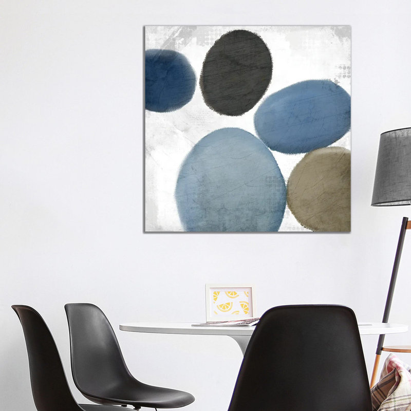Geo Round I - Wrapped Canvas Print