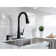 Pfister Barulli 1-Handle Pull-Down Matte Black Kitchen Faucet with Soap Dispenser
