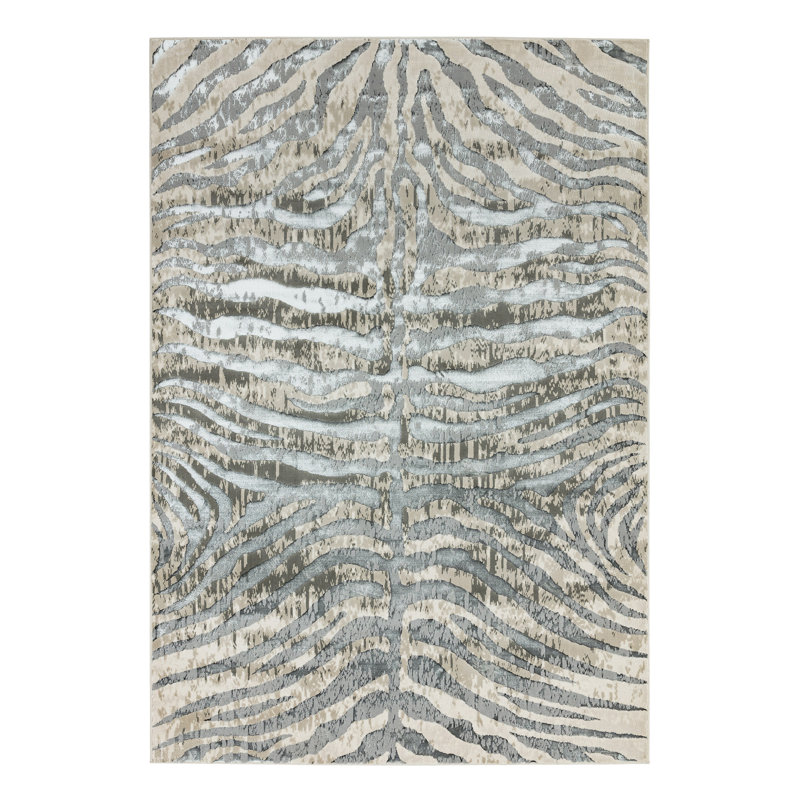 Arely Flatweave Grey Rug, Rectangle 160 x 230cm