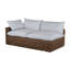 Montecito 75.25" Wide Outdoor Wicker Right Hand Facing Loveseat with Cushions-2060664318-2071238359-2060649668